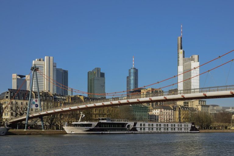 Frankfurt skyline on the Main